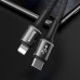 Кабель с оплеткой Baseus halo data cable Type-C to Lightning PD 18W 1m Black