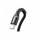 Кабель Type-C с оплеткой Baseus halo for Type-C PD2.0 60W 3A 1m Black