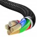 Кабель для iPhone с оплеткой Baseus halo USB for Lightning 1.5A 2m Black