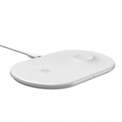 Беспроводное зарядное устройство Baseus Smart 2in1 Wireless Charger (для Apple Watch, iPhone) White