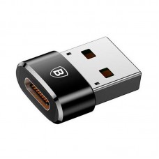 Переходник Baseus USB Male To Type-C Female Adapter Converter Black