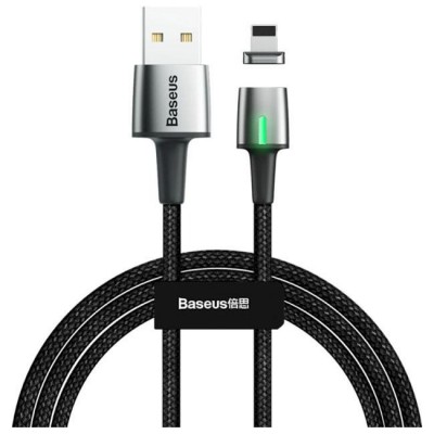 Кабель Baseus Zinc Magnetic Lightning (2.4A) 1m Black