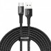 Кабель Baseus halo MicroUSB (3A) 0.5m Black