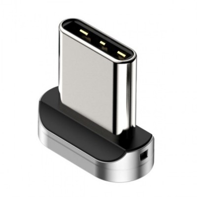 Магнитный адаптер Type-C для кабеля Baseus Zinc Magnetic silver