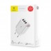 Сетевое зарядное устройство Baseus Mirror Lake Intelligent Digital Display (3USB, 3.4A) White
