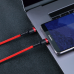 Кабель Type-C to Type-C с оплеткой Baseus Cafule PD2.0 flash charging (20V 3A) 1m Red