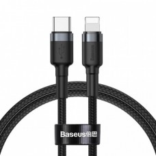 Кабель Baseus Cafule Type-C to Lightning (QC 3.0+PD 18W) 1m Black