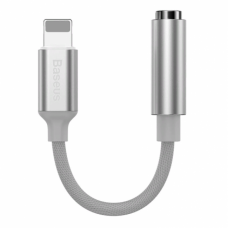 Аудио переходник для iPhone с Lightning на 3.5mm Baseus L3.5 White
