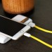 Кабель Baseus String Lightning 1M Yellow+White