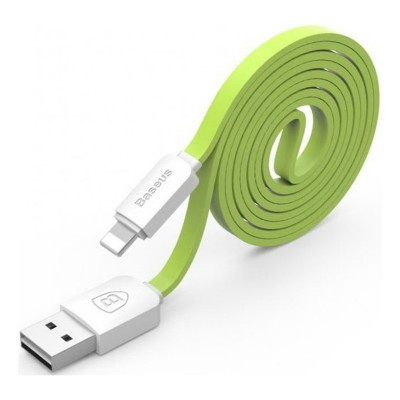 Кабель Baseus String Lightning 1M Green+White