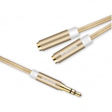 Кабель Baseus Fluency Series AUX Audio 1.2M Luxury Gold