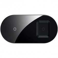 Беспроводное зарядное устройство Baseus Simple 2in1 (для iPhone, AirPods) 18W MAX Black