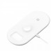 Беспроводная зарядка Baseus Smart 3in1 для Apple Watch, iPhone, Airpods (18W MAX) White