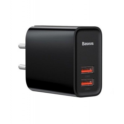 Сетевое зарядное устройство Baseus Speed QC3.0, 30W (2USB) Black