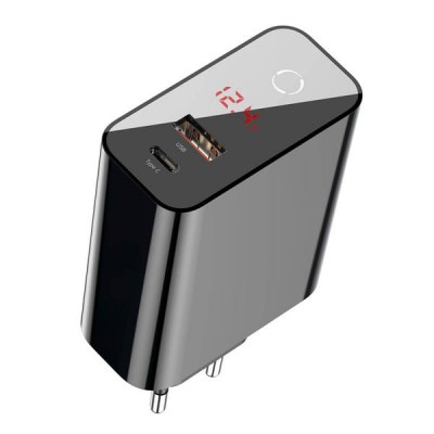 Сетевое зарядное устройство Baseus Speed PPS smart shutdown 45W Black