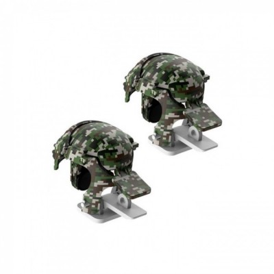 Игровые триггеры для телефона Baseus Level 3 Helmet PUBG Gadget GA03 Camouflage Green