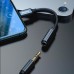 Аудио переходник для iPhone с Lightning на 3.5mm Baseus L3.5 Black