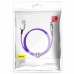 Магнитный кабель MicroUSB для зарядки с оплеткой Baseus Zinc Magnetic (Charging only) 2A 1m Purple