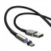 Магнитный кабель MicroUSB для зарядки с оплеткой Baseus Zinc Magnetic (Charging only) 2A 1m Black