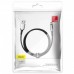 Магнитный кабель MicroUSB для зарядки с оплеткой Baseus Zinc Magnetic (Charging only) 2A 1m Black
