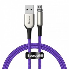 Магнитный кабель MicroUSB для зарядки с оплеткой Baseus Zinc Magnetic (Charging only) 2A 1m Purple