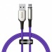 Магнитный кабель MicroUSB для зарядки с оплеткой Baseus Zinc Magnetic (Charging only) 2A 1m Purple