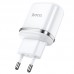 Сетевое зарядное устройство Hoco N4 (комплект с кабелем Lightning, для iPhone) 2USB, 2,4A White