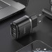 Сетевое зарядное устройство Hoco N4 (комплект с кабелем Lightning, для iPhone) 2USB, 2,4A Black