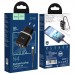 Сетевое зарядное устройство Hoco N4 (комплект с кабелем Type-C) 2USB, 2,4A Black