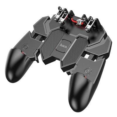 Игровой геймпад джойстик Hoco GM7 с 4 триггерами Black