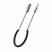 Аудио Bluetooth адаптер (ресивер) Hoco DUP02 In-car BT audio receiver spring cable black