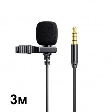 Петличный микрофон Joyroom JR-LM1 Lavalier Microphone 3M AUX Black