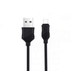 Кабель USB Micro Hoco X6 Khaki 1m Black