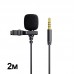 Петличный микрофон Joyroom JR-LM1 Lavalier Microphone 2M AUX Black