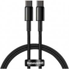 Кабель Baseus Tungsten Gold Fast Charging Data Cable Type-C to Type-C 100W 1m