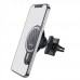 Автодержатель Hoco CA85 с беспроводной зарядкой в дефлектор Ultra-fast magnetic wireless charging car holder for IPhone 12 Series black