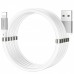 Кабель для iPhone Hoco U91 Magic magnetic charging for Lightning 2.4A 1m White