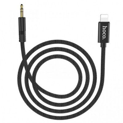 Кабель Hoco UPA13 AUX Sound source series Apple digital audio (3.5mm to Lightning Black
