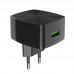 Сетевое зарядное устройство Hoco C70A Cutting-edge QC3.0 (1USB) Black