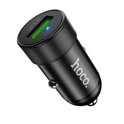 Автомобильное зарядное устройство Hoco Z32 Speed Up QC3.0 (1USB) Black
