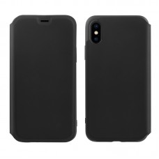 Чехол-книжка Hoco Colorful series liquid silicone для Apple iPhone X/XS Black