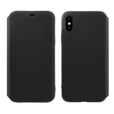 Чехол-книжка Hoco Colorful series liquid silicone для Apple iPhone XS Max Black