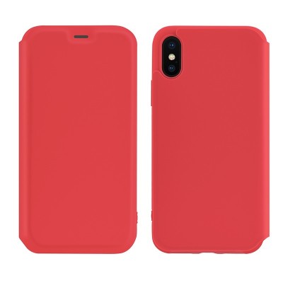 Чехол-книжка Hoco Colorful series liquid silicone для Apple iPhone X/XS Red