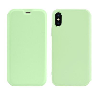 Чехол-книжка Hoco Colorful series liquid silicone для Apple iPhone XS Max Green