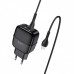 Сетевое зарядное устройство Hoco C77A (2USB) с кабелем Type-C Black