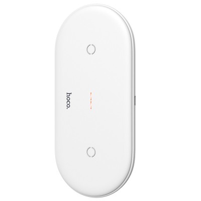 Беспроводная зарядка Hoco CW23 2-in-1 White