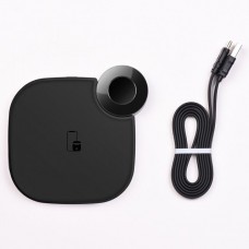 Беспроводное зарядное устройство Hoco S5 Rich power 2-in-1 wireless charger Black