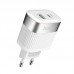 Сетевое зарядное устройство Hoco C58A Prominent PD+QC3.0 White