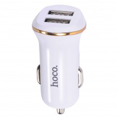 Автомобильное зарядное устройство Hoco Z12 (2USB 2.4A) White