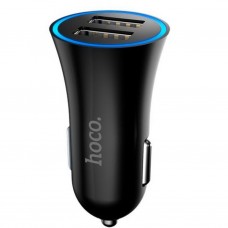 Автомобильное зарядное устройство Hoco UC204 2.4A 2 USB Black